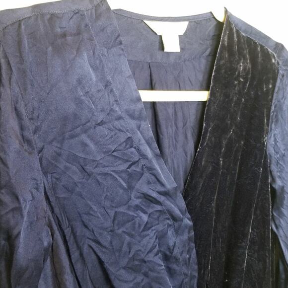 Sundance Blended Paths Silk Velvet Blouse Sz XS Quiet Luxury Holiday Whimsigoth - Picture 6 of 9